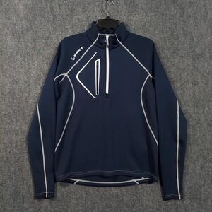 Sunice Pullover Mens Small Blue Half Zip Athletic Golf Super Lite FX Top